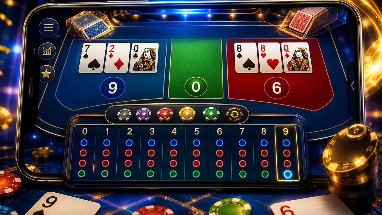 Đọc điểm và cửa cược nhanh: mẹo chơi baccarat cơ bản trên điện thoại OK9
