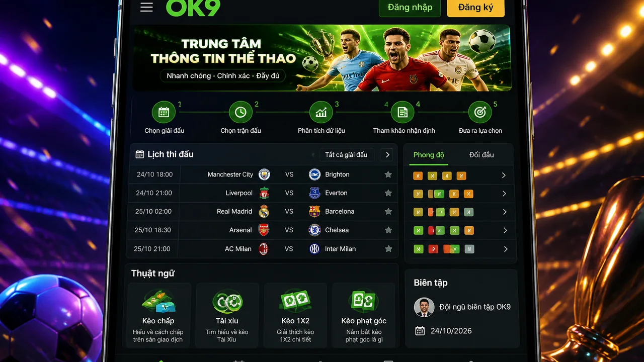 Lộ trình năm bước trên điện thoại: OK9 cho người mới bắt đầu đọc dữ liệu đúng cách